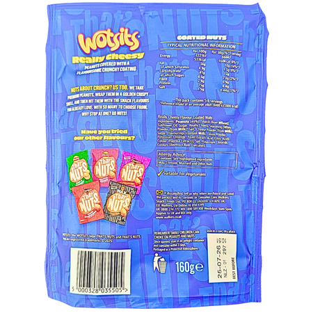 That's Nuts Wotsits Really Cheesy (UK) - 160g