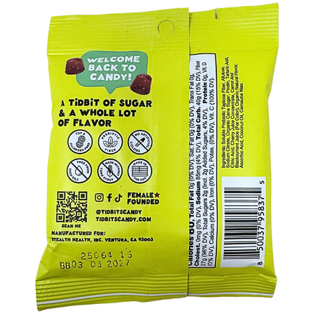 Tid Bits Gummies Sour Wild Cherry - 1.8oz