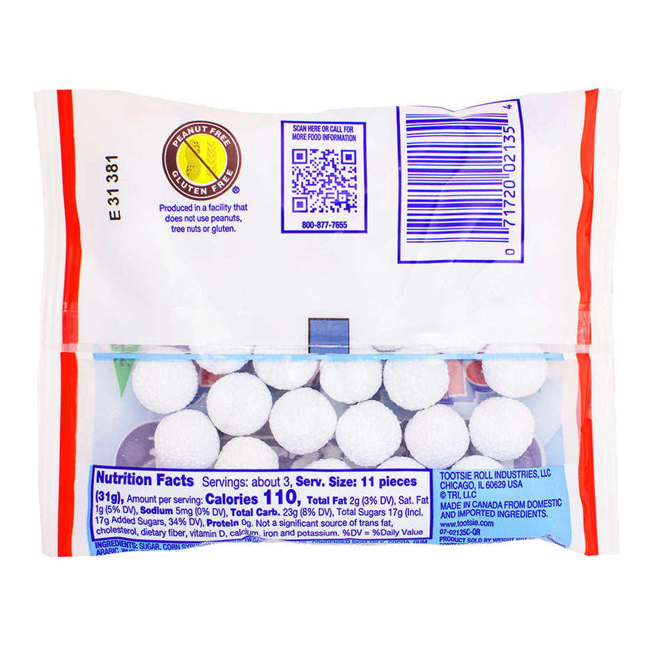 Tootsie Roll Snowballs - 3.5oz Nutrition Facts Ingredients
