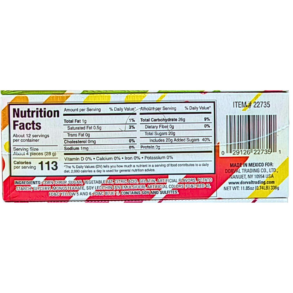 Top Pops Chewy Taffy Candy Pops - Strawberry-Lemon 336g