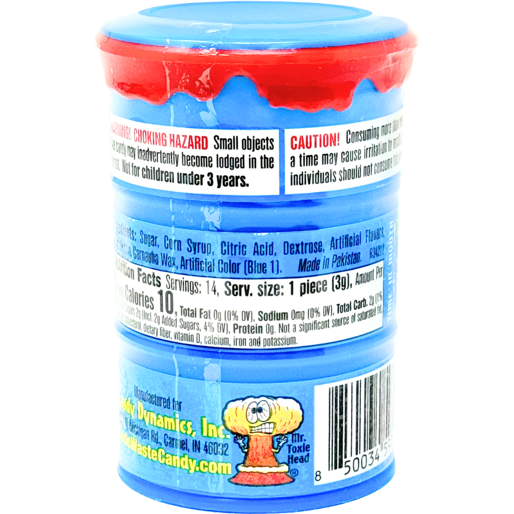Toxic Waste Blue Sour Candy Drums - 48g