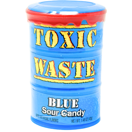 Toxic Waste Blue Sour Candy Drums - 48g