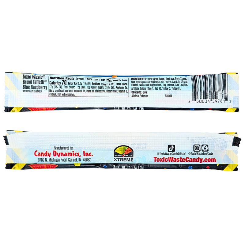 Toxic Waste Taffetti Blue Raspberry - 20g