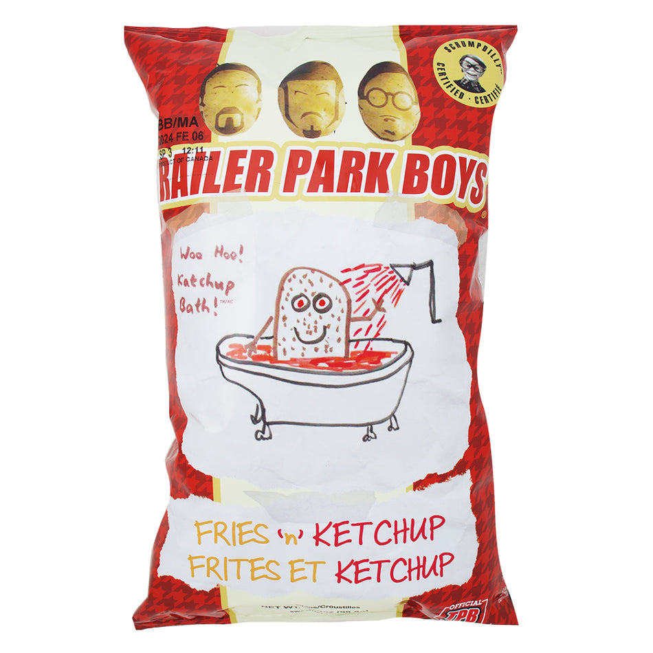 Trailer Park Boys Fries 'n' Ketchup - 3.5oz-Bag Of Chips-Canadian Food-Ketchup Chips