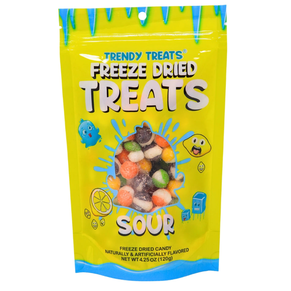 Trendy Treats Freeze Dried Skittles Sour - 4oz - Sour Candy