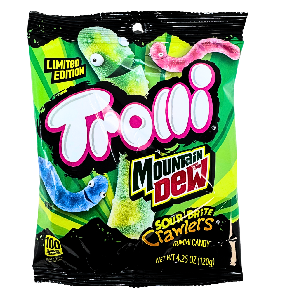 Trolli Mountain Dew Sour Brite Crawlers - 4.25oz