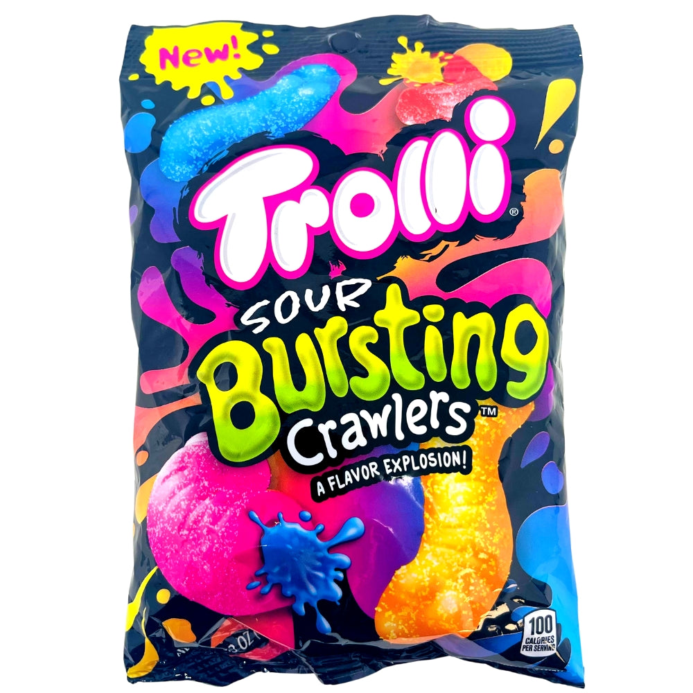 Trolli Sour Bursting Crawlers - 6.3oz, Trolli Sour Bursting Crawlers, chewy gummies, tangy goodness, candy enthusiasts, flavor explorers, gummy flavor blast, gummy extravaganza