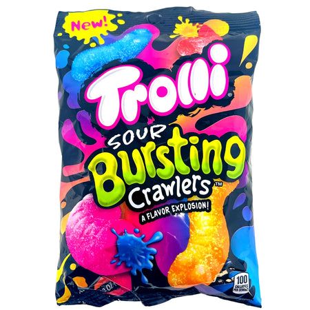 Trolli Sour Bursting Crawlers - 6.3oz, Trolli Sour Bursting Crawlers, chewy gummies, tangy goodness, candy enthusiasts, flavor explorers, gummy flavor blast, gummy extravaganza