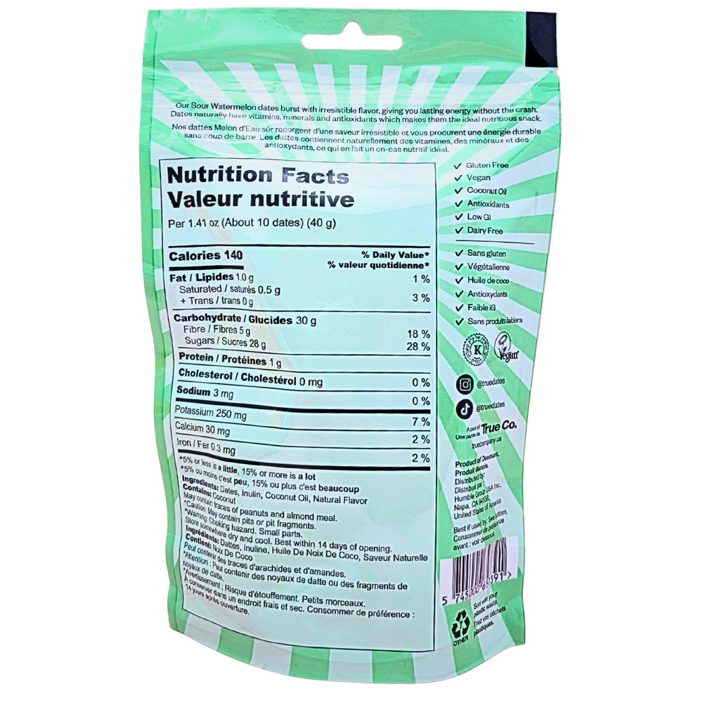 True Dates Sour Watermelon - 100g