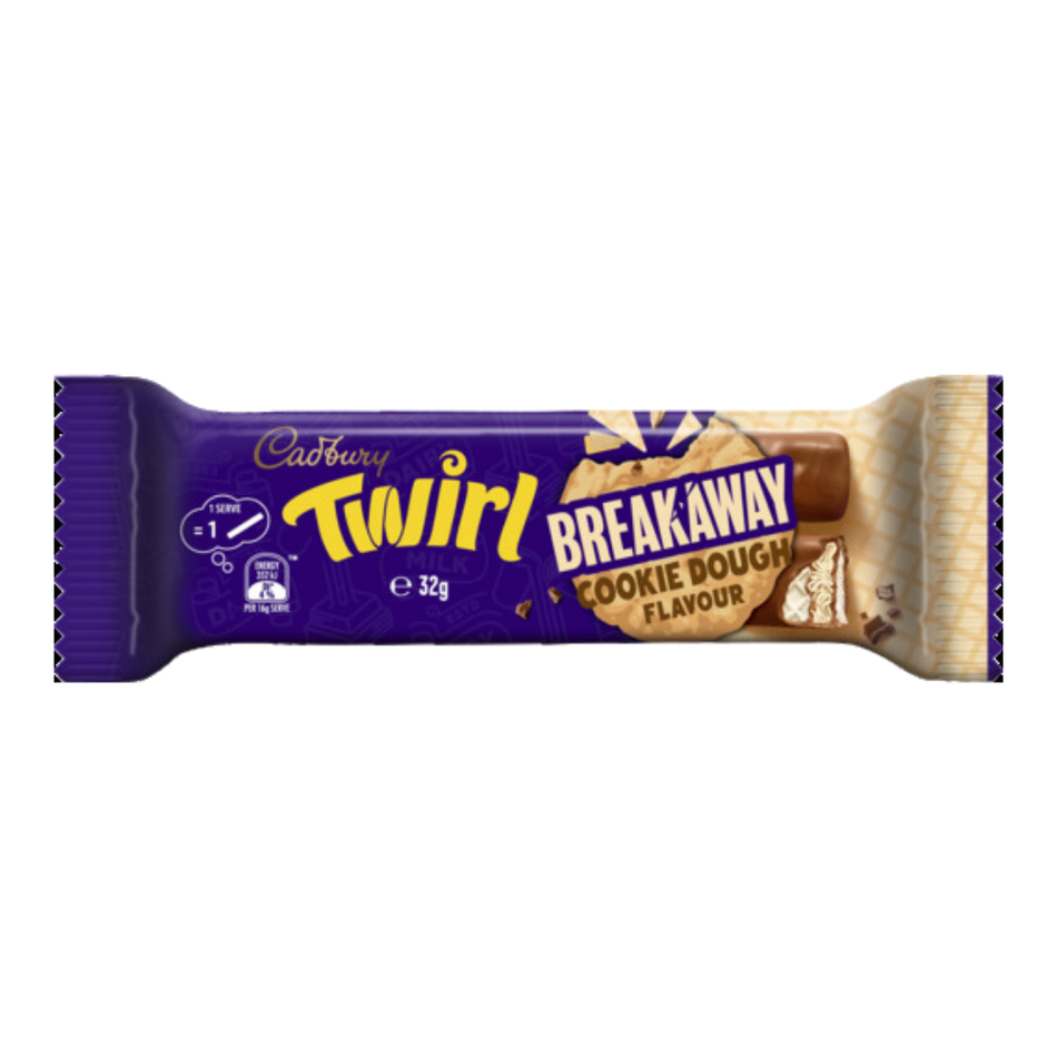 Cadbury Twirl Breakaway Cookie Dough (Australia) - 32g