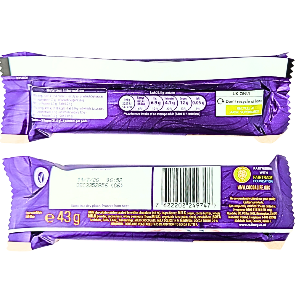 Twirl White Dipped (UK) - 43g