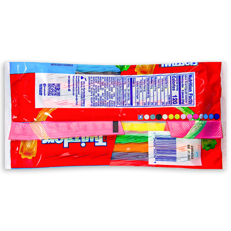Twizzlers Twists Rainbow Candy - 12.4oz - Twizzlers - Ingredients - Nutrition Facts