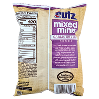 UTZ Mixed Minis Garlic Butter Pretzels - 4oz