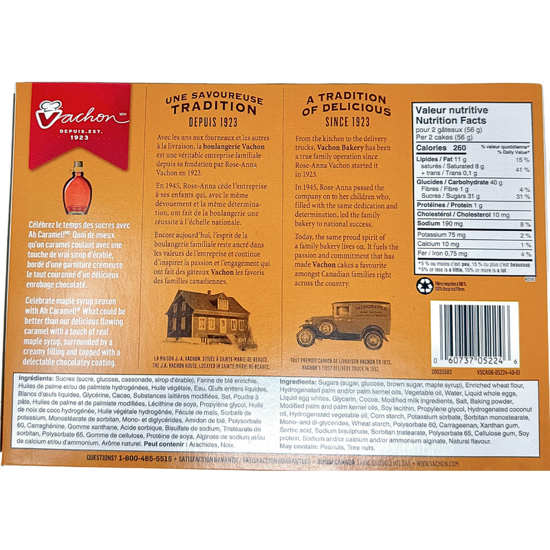 Vachon Ah Caramel Maple Cakes - 336g