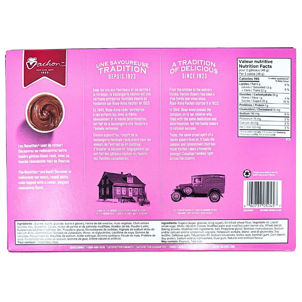 Vachon Rosettes Cake - 276g
