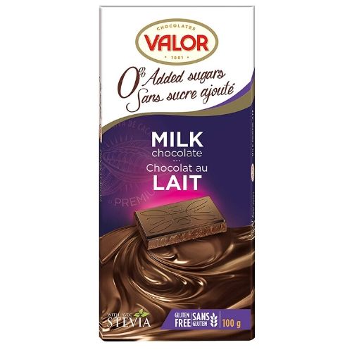 Valor Milk Chocolate Sugar Free-100 g - Sugar Free Chocolate