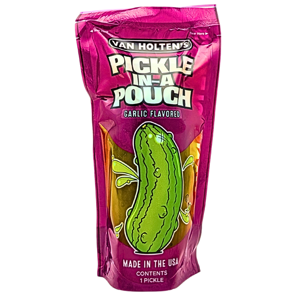 Van Holten's Pickle in-a Pouch Garlic Flavored | Candy Funhouse