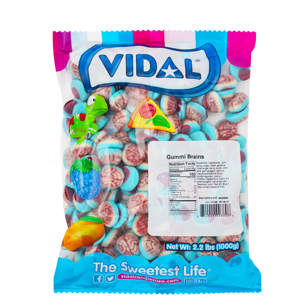 Vidal Filled Brains Gummy Candy - 1kg – Candy Funhouse US