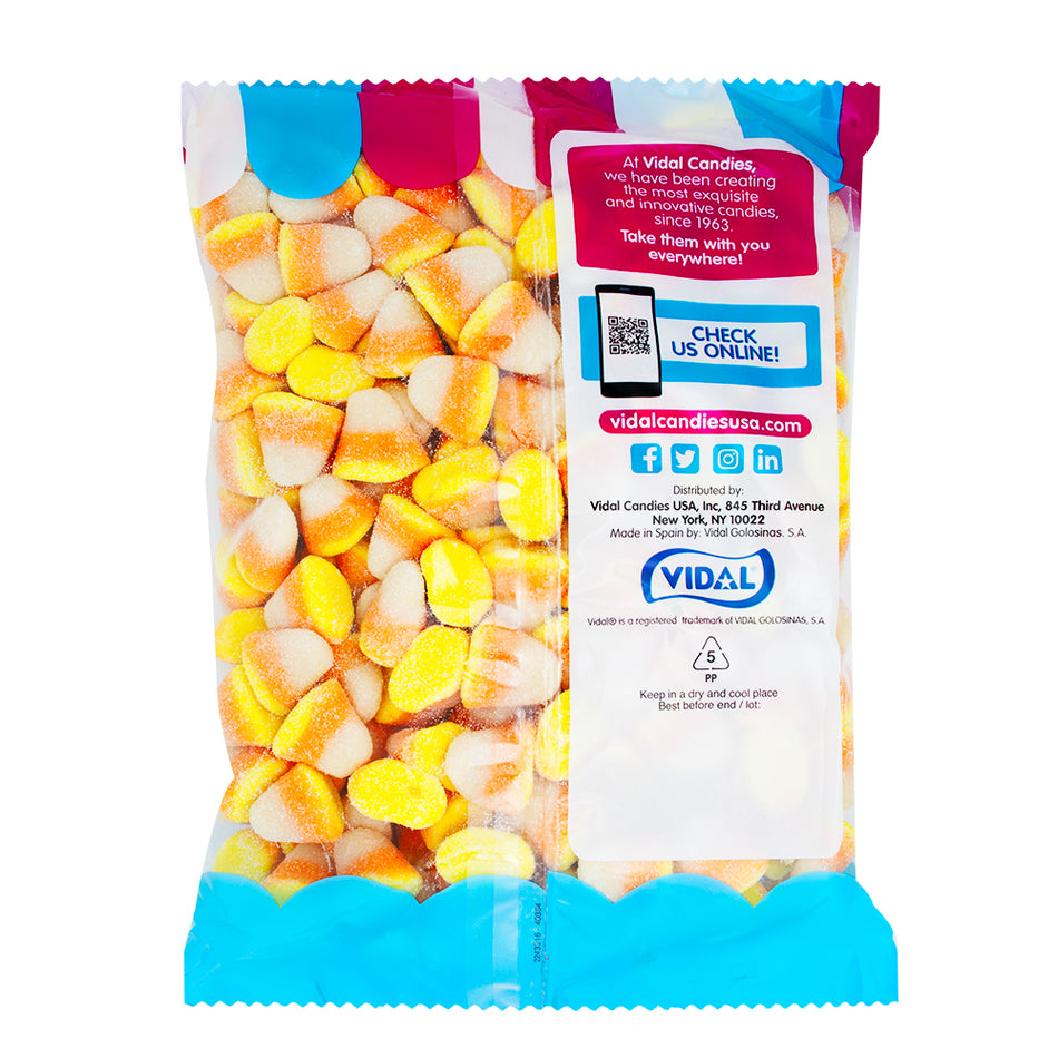 Halloween Vidal Gummi Candy Corn - 4.4lbs  Nutrition Facts Ingredients