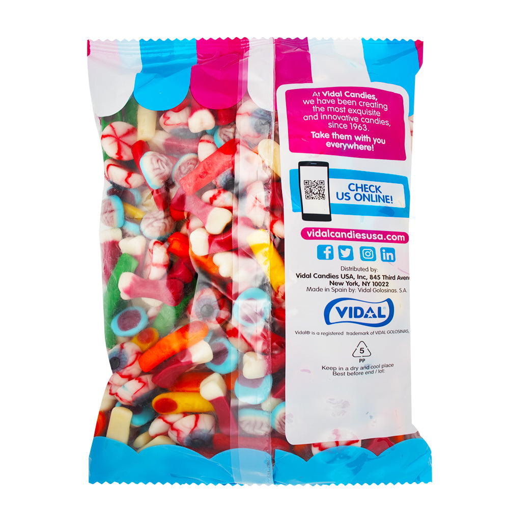 Vidal Missing Body Parts Candy - 4.4lbs  Nutrition Facts Ingredients