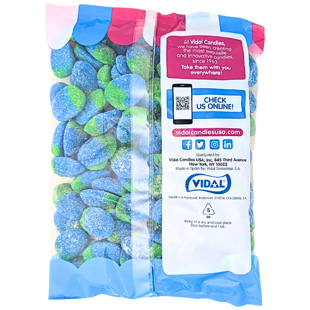 Vidal Sour Wild Raspberries - 1kg | Candy Funhouse US