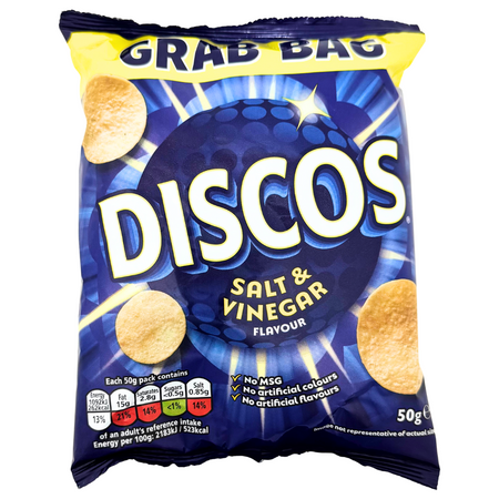 Walkers Discos Salt & Vinegar Chips (UK) - 50g