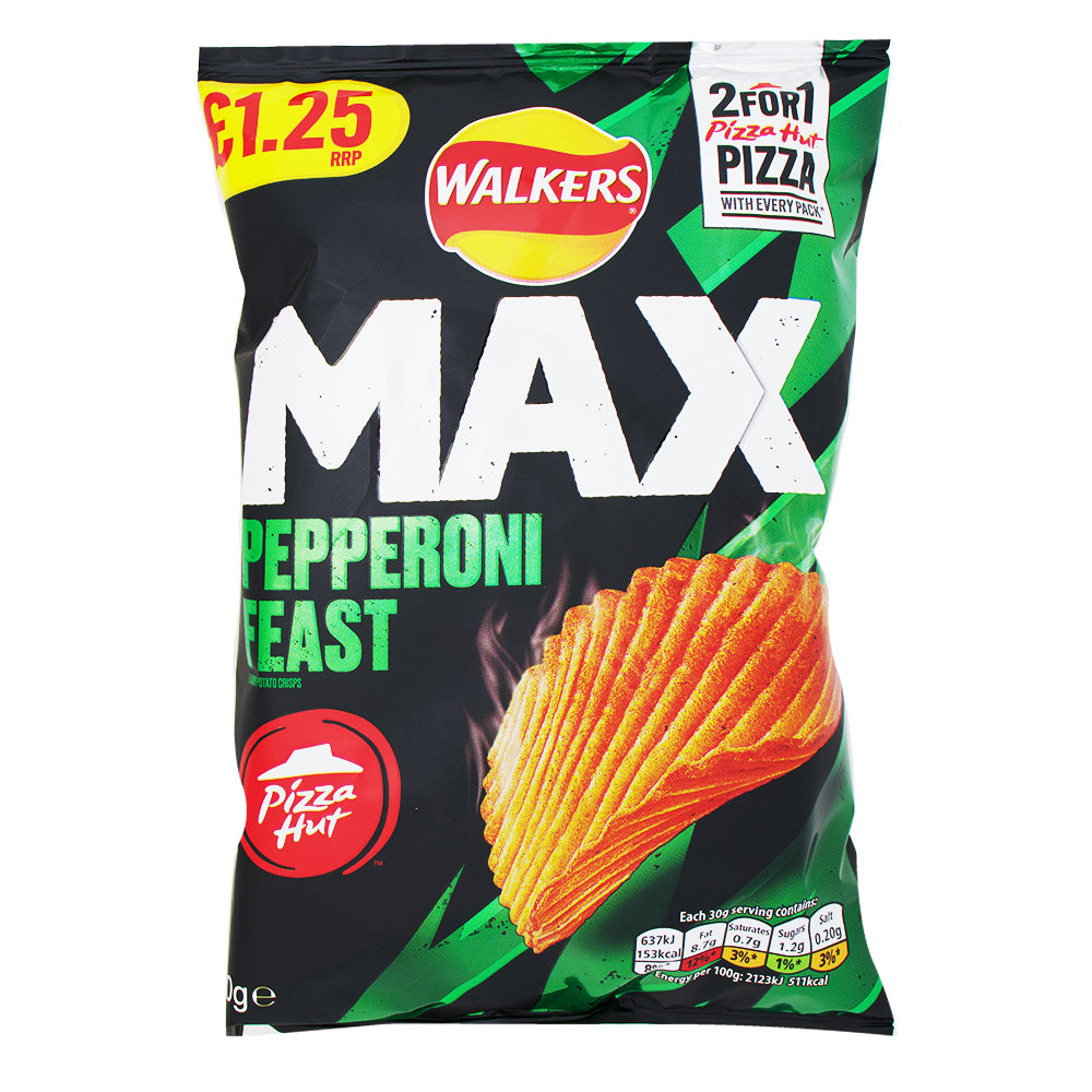 Walkers Pizza Hut Pepperoni Feast - 70g-Pizza chips-Walkers-Walkers Chips