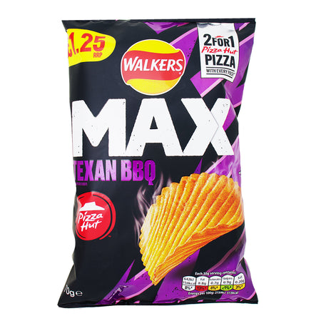 Walkers Pizza Hut Texas BBQ - 70g-Walkers-Walker Chips-BBQ Chips-Pizza Chips