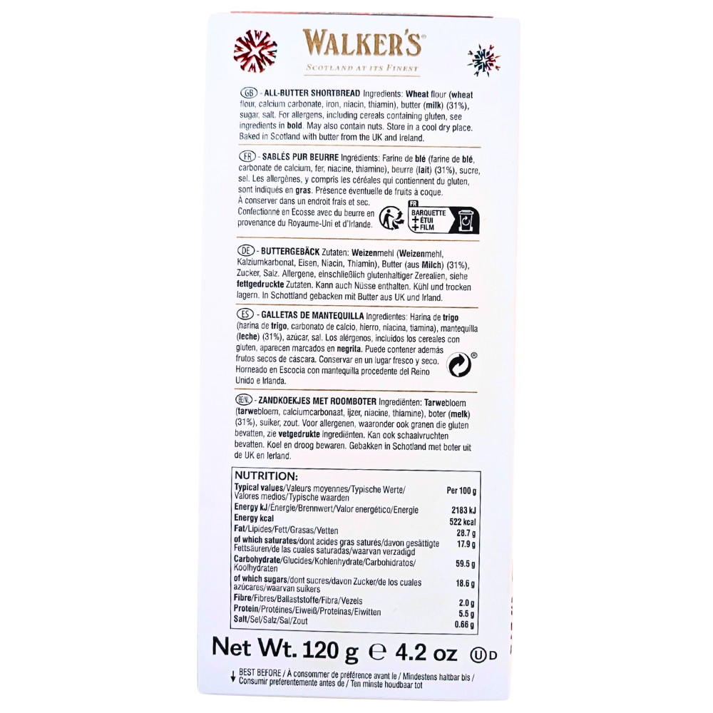 Walker's Shortbread Scottie Dogs (UK) - 120g