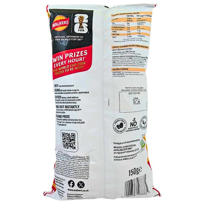 Walkers Wavy Spanish Queso (UK) - 150g