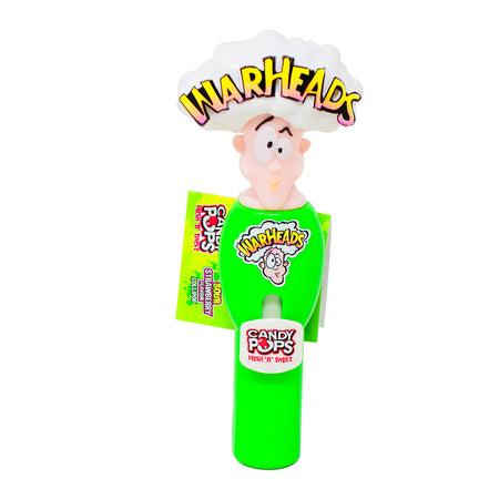 Warheads Pop Push N Twist Lollipop (UK) - 8g - Warheads Candy