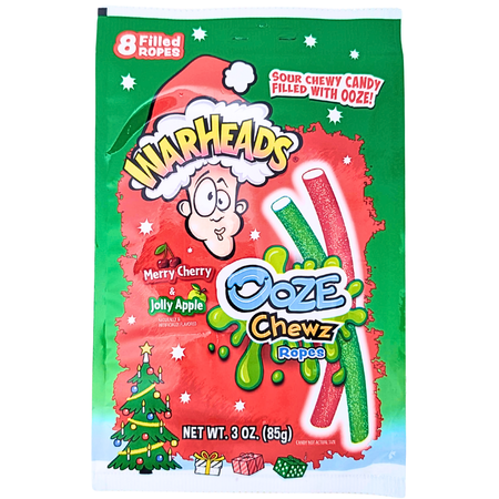 Warheads Christmas Ooze Chewz Ropes - 85g