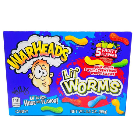 Warheads Lil Worms Theatre Pack - 3.5oz - Gummy Candy