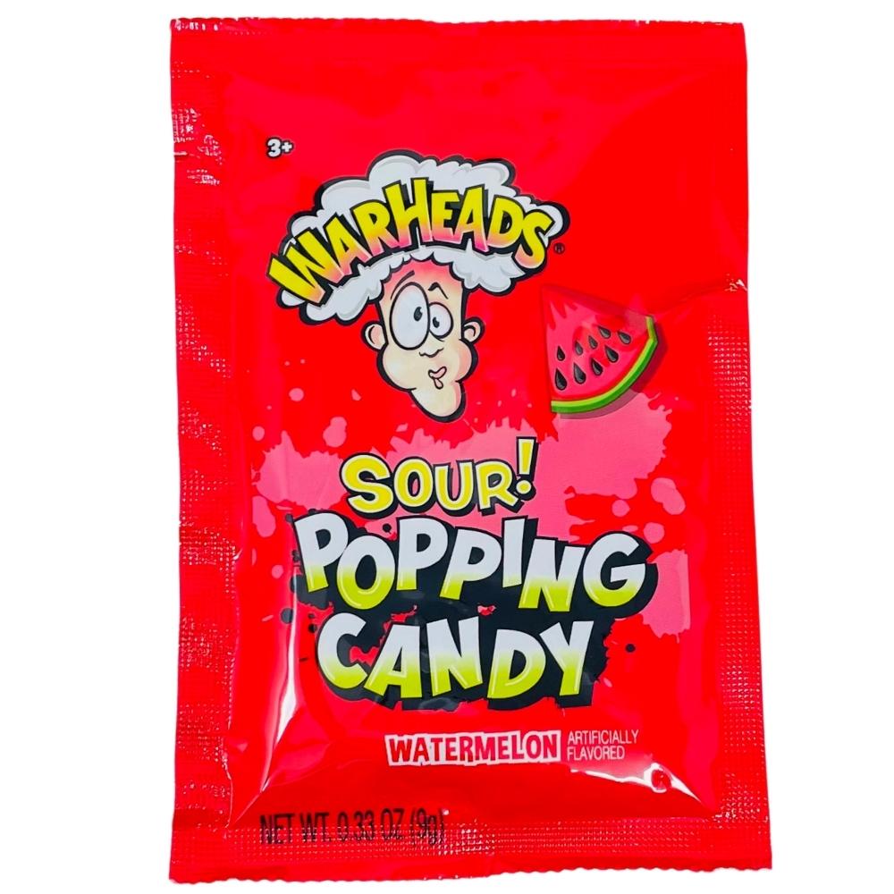 Warheads Popping Candy Sour Watermelon - 0.33oz