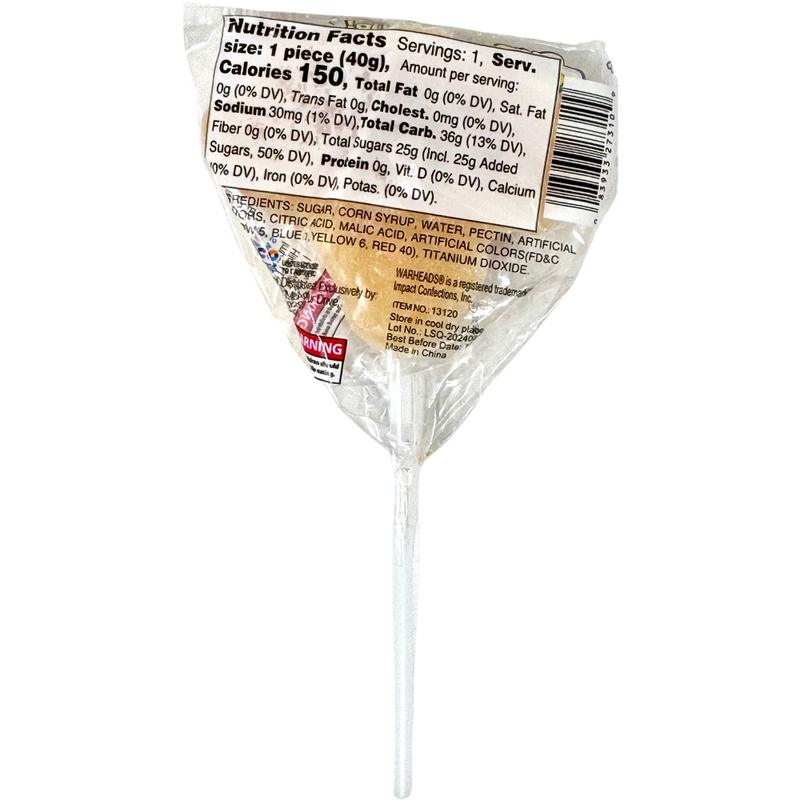 Warheads Sour Jelly Pops - 1.41oz