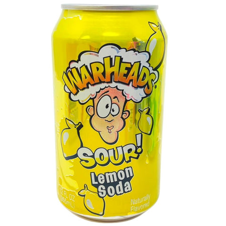 Warheads Sour Lemon Soda - 355mL