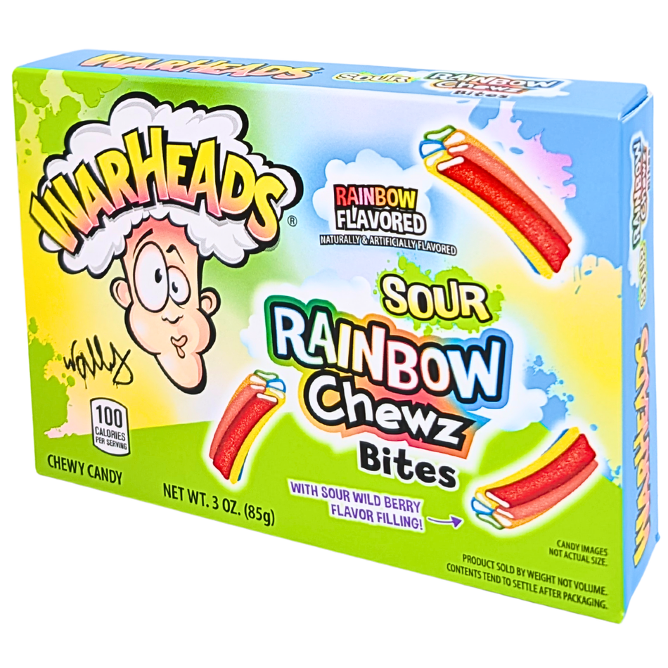 Warheads Sour Rainbow Chewz Bites Theater Box - 3oz