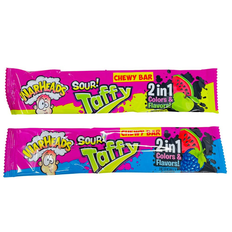 Warheads Sour Taffy Bar 2in1 - 1.49oz-Warheads-Sour candy-Taffy