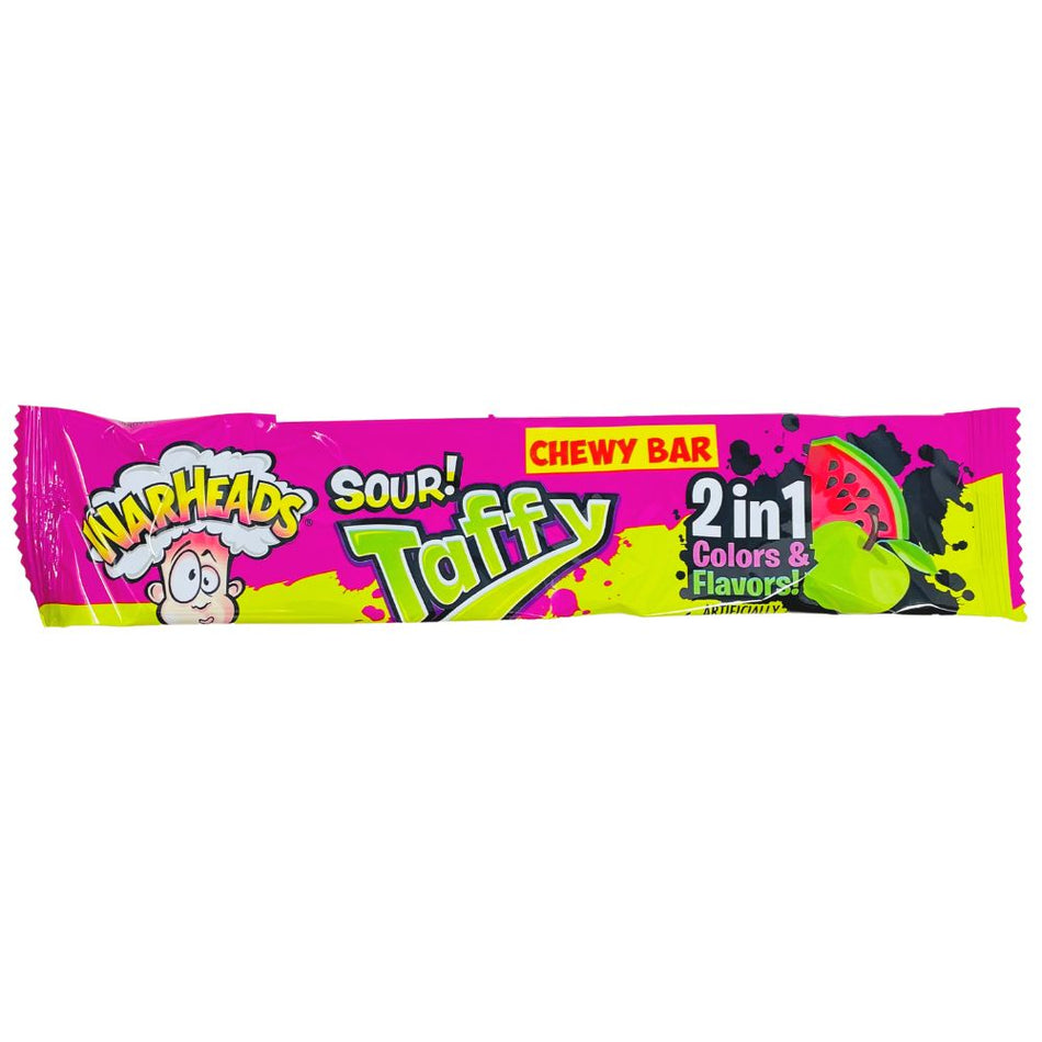 Warheads Sour Taffy Bar 2in1 - 1.49oz-Warheads-Sour candy-Taffy