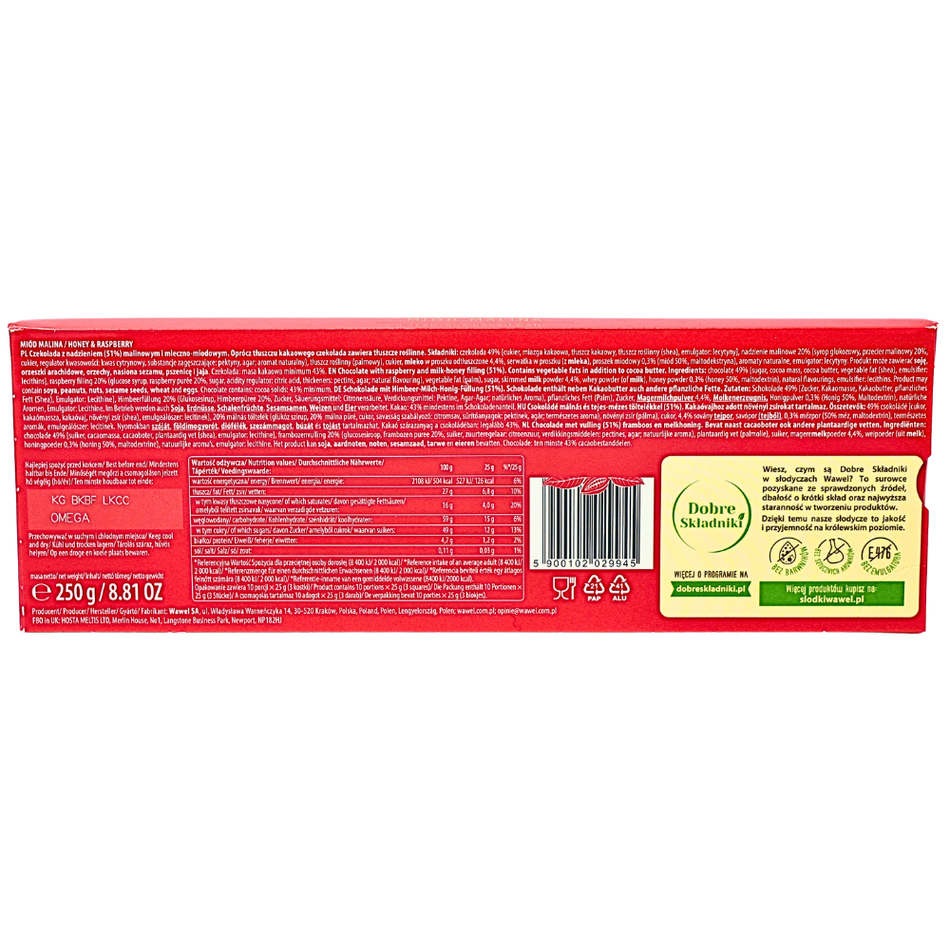 wawel-honey-raspberry-filled-chocolate-poland-250g