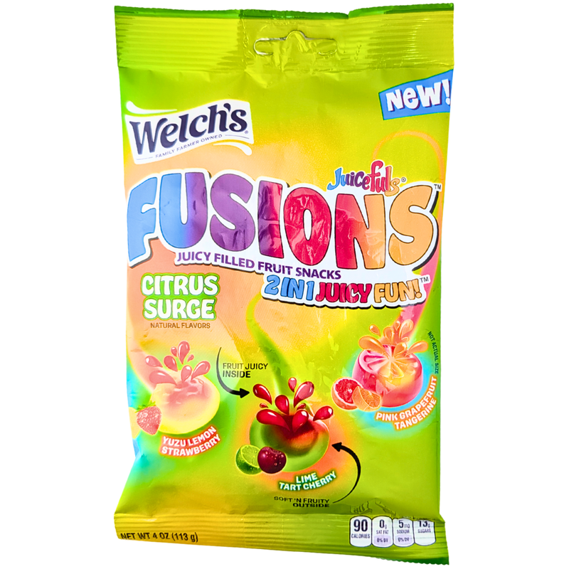 Welch's Fusions Citrus Surge - 4oz | Candy Funhouse US