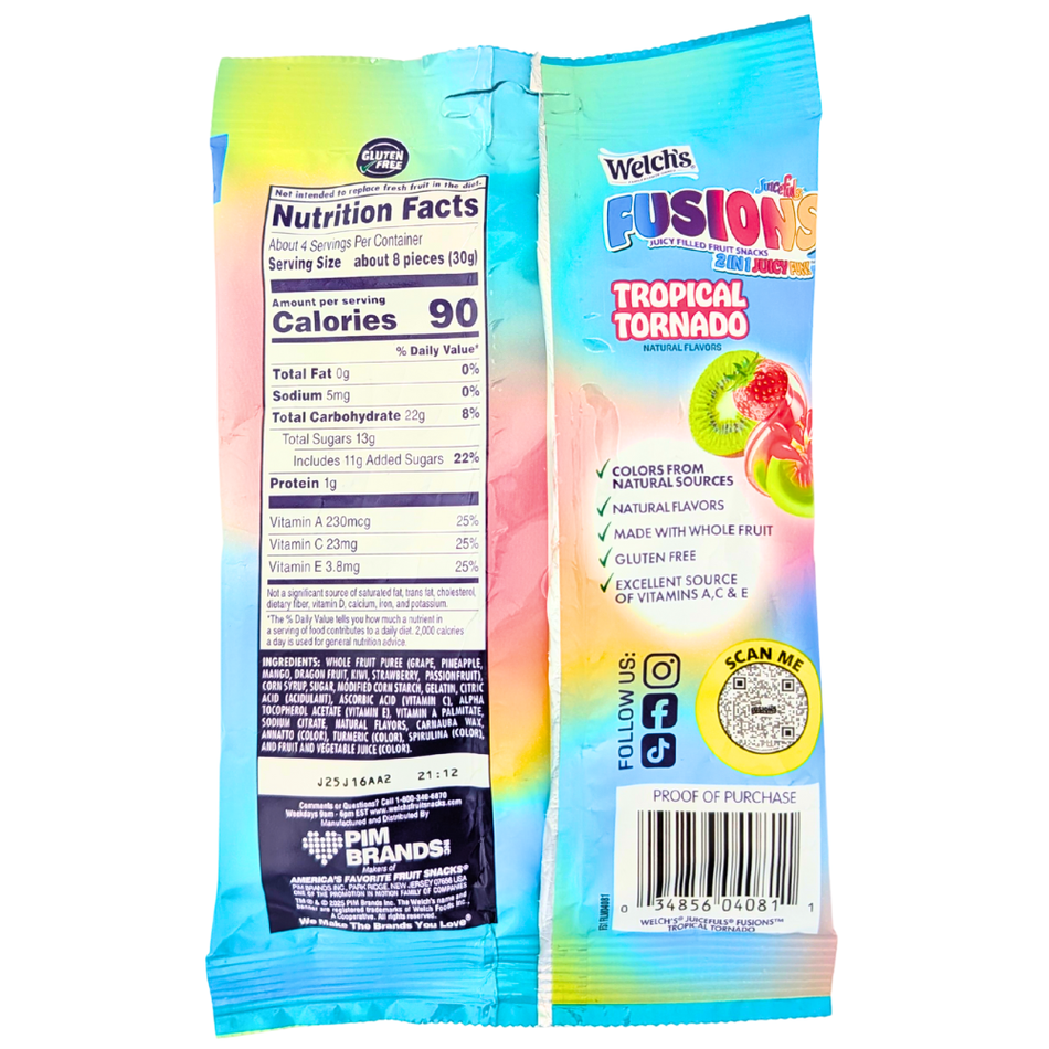 Welch's Fusions Tropical Tornado - 4oz