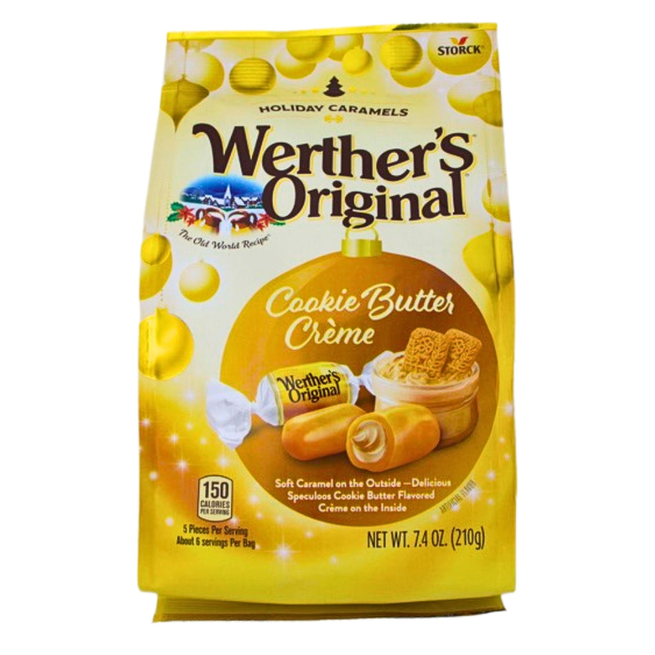 Werther's Original Cookie Butter Creme Chewy Caramels - 7.4oz -Old Fashioned Candy 