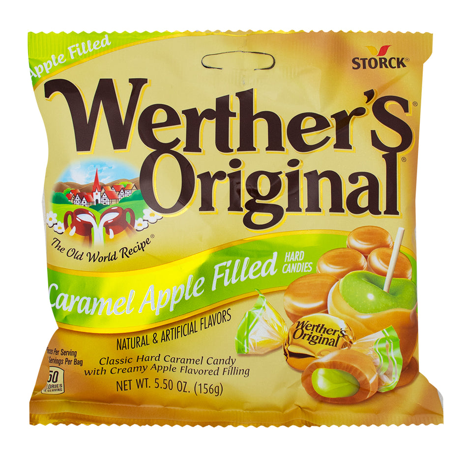 Werthers Original Caramel Apple Hard  Filled Candies - 5.5oz