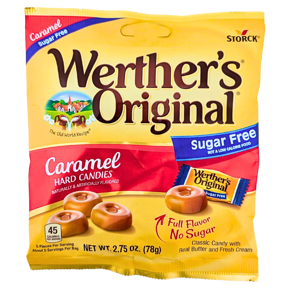 Werther’s Original Sugar-Free Caramel Hard Candies – 78g