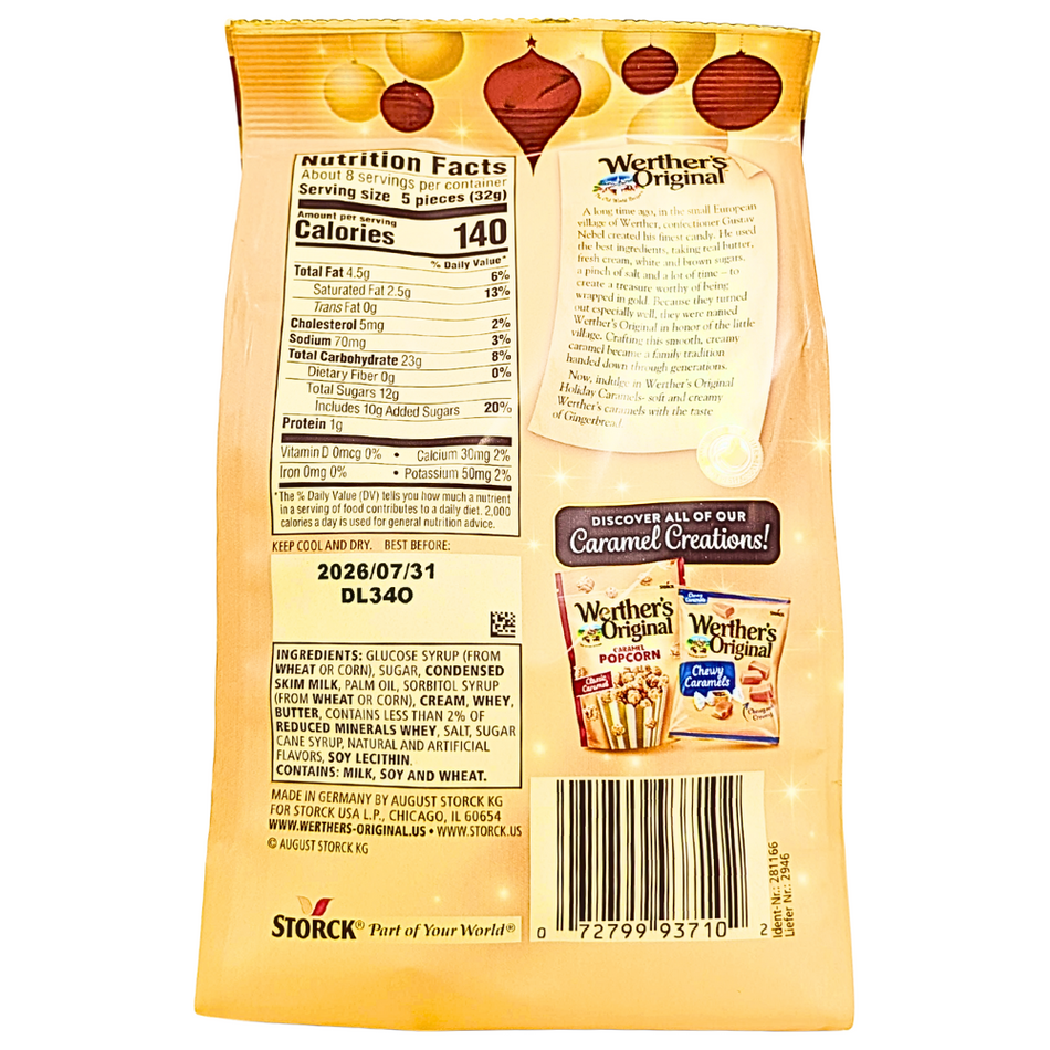 Werther's Original Gingerbread Soft Caramels - 8.57oz