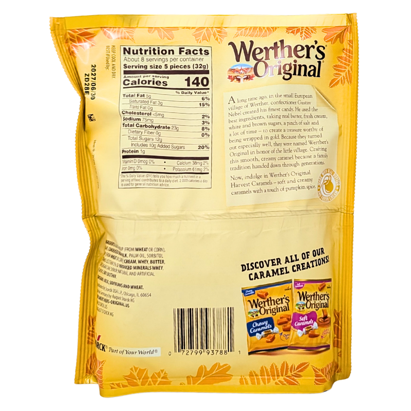 Werther's Original Soft Pumpkin Spice Caramels - 8.57oz