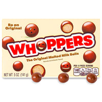 Whoppers Candy - Theater Pack - 5oz - Whopper candy - 40s Candy - Movie Theater Candy