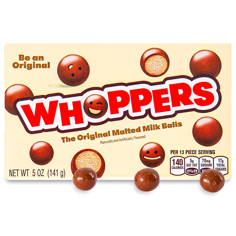Whoppers Candy - Theater Pack - 5oz - Whopper candy - 40s Candy - Movie Theater Candy