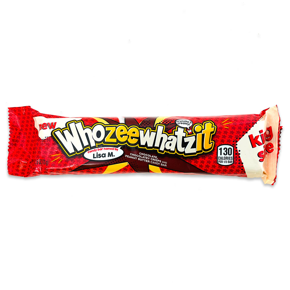 WHOZEEWHATZIT Chocolate Candy Bar, 1.7 oz